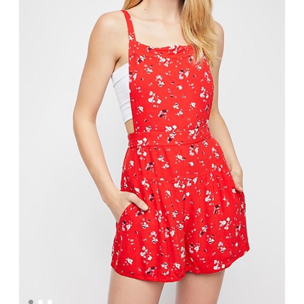 Red Romper Free People